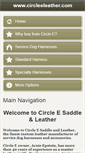 Mobile Screenshot of circleeleather.com